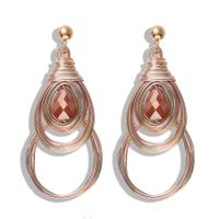 New Alloy Resin Geometric Earrings Women&#39;s Earrings Wholesale sku image 4
