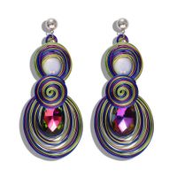 Colorful Alloy Earrings Korean New Candy-colored Earrings Fashion Earrings Accessories sku image 1