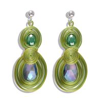 Colorful Alloy Earrings Korean New Candy-colored Earrings Fashion Earrings Accessories sku image 3