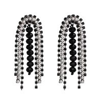 53061 Européen Et Américain Exagérée Géométrie De Gland Incrusté Avec Strass Boucles D'oreilles Femmes Rétro Tempérament Élégant Oreille Goujons Gouttes Pour Les Oreilles Boucles D'oreilles sku image 1