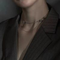 High-end Clavicle Chain Double Necklace Collar Earrings Women main image 1