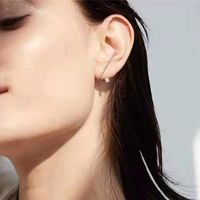 Französisches Design, Modische Strass Ohrringe, Weibliche Persönlichkeit, Metall Diamant, Unregelmäßige Ohrringe 2020 Neue Produkte main image 4