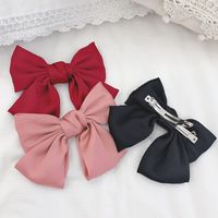 Gorgeous Satin Oversized Double Bow Hair Clip Korean Hair Accessories New main image 5