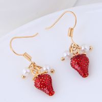 Korean Fashion Sweet And Simple Strawberry Personality Earrings  Wholesales Fashion main image 1