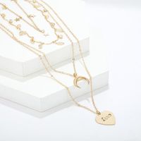 Horn Letter Love Necklace Necklace Wild Fashion Diamond Leaf Star Long Money Chain main image 4