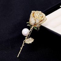 Coréenne Socialite Rose Broche Boutonnière Chandail Accessoires Broche Manteau Cardigan Ornement Usine En Gros main image 1