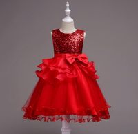 Children's Clothing Wedding Dress Girls Sequin Princess Pettiskirt Children's Mesh Gown main image 6