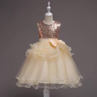 Children's Clothing Wedding Dress Girls Sequin Princess Pettiskirt Children's Mesh Gown main image 5