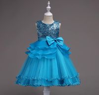 Außenhandel Explosive Kinder Kleidung Brautkleid Mädchen Pailletten Prinzessin Tutu Kleid Kinder Mesh Kleid main image 1