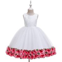 Children's Dress Girl Pettiskirt Hem Flower Costume Flower Girl Skirt Baby Year-old Wash Dress main image 6