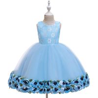 Children's Dress Girl Pettiskirt Hem Flower Costume Flower Girl Skirt Baby Year-old Wash Dress main image 5