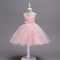 Dress Children Lace Skirt Princess Net Gown Dress Skirt Sleeveless Dress Small Host Performance Dress main image 5