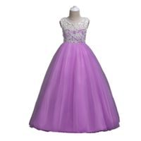 Nouveaux Enfants Chemise Filles De Princesse Robe Enfants Robe Pleine Taille Haute Dentelle Bouffée Robe De Fleur Enfants Enfants Chemise Performance Jupe main image 3