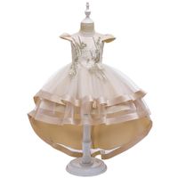 Children's Wedding Dress Girls' Tail Dress Skirt Princess Pettiskirt main image 3