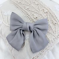 Gorgeous Satin Oversized Double Bow Hair Clip Korean Hair Accessories New sku image 6