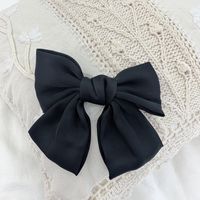 Gorgeous Satin Oversized Double Bow Hair Clip Korean Hair Accessories New sku image 1