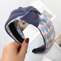 2019 New Headband Korean Hit Color Middle Knotted Headband Women sku image 4