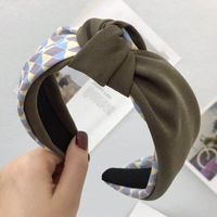 2019 New Headband Korean Hit Color Middle Knotted Headband Women sku image 5