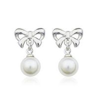 Japonais Et Coréen De Mode Arc Perle Boucles D'oreilles Clavicule Chaîne Collier Ensemble Mis Féminin Cadeau D'anniversaire En Gros De Personnalisation main image 4