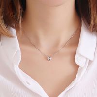 Korean Fashion Simple Heart Pendant Alloy High Quality Necklace Classic Hot Sale Style main image 5