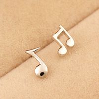 Sweet Personality Musical Stud Earrings Wholesales Fashion main image 1