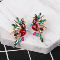 New Stud Earrings Color Diamond Earrings Fashion Jewelry Wholesale main image 4