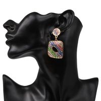 52309 Europäische Und Amerikanische Heiße Ohrringe Heiß Verkaufte Mode Kreative Geometrische Ohrringe Weibliches Temperament Diamant Geometrische Ohrringe main image 6
