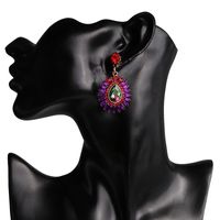 52909 Jujia Nouveau Géométrique Boucles D'oreilles Coloré Rétro Exagéré Européen Et Américain Capricieux Boucles D'oreilles Croix-frontière Fournir Boucles D'oreilles Pour Les Femmes main image 6