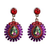 52909 Jujia Nouveau Géométrique Boucles D'oreilles Coloré Rétro Exagéré Européen Et Américain Capricieux Boucles D'oreilles Croix-frontière Fournir Boucles D'oreilles Pour Les Femmes sku image 1