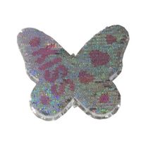 Butterfly Double-sided Sequin Embroidery Kiss Reversible Color Changing Beads Cartoon Animal Cloth Stickers main image 5