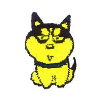 Long Sheng Embroidery Two Ha Husky Dog Cartoon Beads Double-sided Cloth Stickers Diy Patch Stickers main image 3