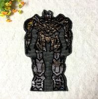 Robot And Horse Turning Rectangular Sequin Cloth Patch Clothes Patch Patch Clothing Accessories Sequin Cloth Patch main image 4