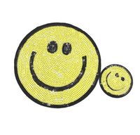 Small Embroidered Beads Smiley Cloth Stickers Sequins Clothing Decoration Patches Pants Decoration Accessories main image 2