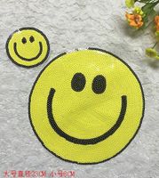 Small Embroidered Beads Smiley Cloth Stickers Sequins Clothing Decoration Patches Pants Decoration Accessories main image 3