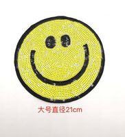 Small Embroidered Beads Smiley Cloth Stickers Sequins Clothing Decoration Patches Pants Decoration Accessories main image 4