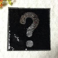 Tiger Exclamation Flip Rectangular Sequin Cloth Paste Clothes Patch Sticker Clothing Accessories Reversible Sequin Cloth main image 5