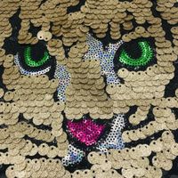 Sequin Crown Cat Gold Powder Sequins T-shirt Decoration Clothes Ragged Cloth Stickers Patch Stickers Decorative Stickers main image 5