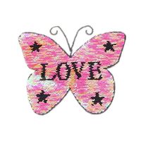 Fashion Flap Butterfly Bead Sequin Cloth Patch Clothes Patch Embroidery Skirt Decoration Hole Patch Applique main image 6