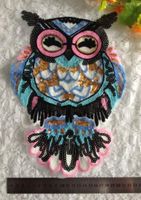 Sequin Cloth Owl Korean Wild T-shirt Sweater Owl Sequin Embroidery Knit Patch main image 3