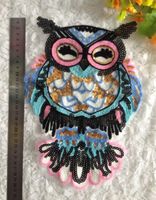 Sequin Cloth Owl Korean Wild T-shirt Sweater Owl Sequin Embroidery Knit Patch main image 4