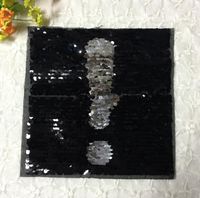 Tiger Exclamation Flip Rectangular Sequin Cloth Paste Clothes Patch Sticker Clothing Accessories Reversible Sequin Cloth sku image 2