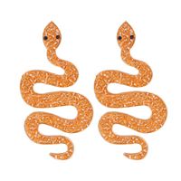 Rhinestone Three-dimensional Snake-shaped Earrings And Earrings sku image 1
