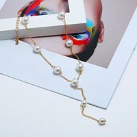 Pearl Chain Long Necklace Sweater Chain Fashion Korean Winter Pearl Necklace main image 5