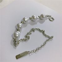 Shaped Baroque Pearl Chain Stitching Necklace Fashion Necklace Wholesale main image 4