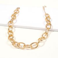 Necklace Metal Thick Chain Short Paragraph Chain Neck Chain Clavicle Chain main image 3