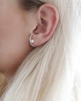 Retro Circle Ear Clip Auricle Fake Earrings Single Pearl Ear Bone Clip Without Piercing Women main image 5