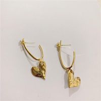 Vintage Love Rhinestone Ear Hoop Temperament Design Female Earrings 925 Silver Earrings main image 6