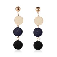 Korean Fashion Earrings Creative Wooden Tassel Earrings Female Color Long Wooden Earrings main image 6