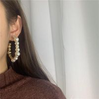 Kaltwind, Übertriebene Große Ohrringe, Französische Retro-perlen Ohrringe, Europäische Und Amerikanische Trend Kreis Ohrringe 2019 main image 4