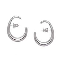 Minimalist Wild Irregular Notch C Niche Stud Earrings main image 6